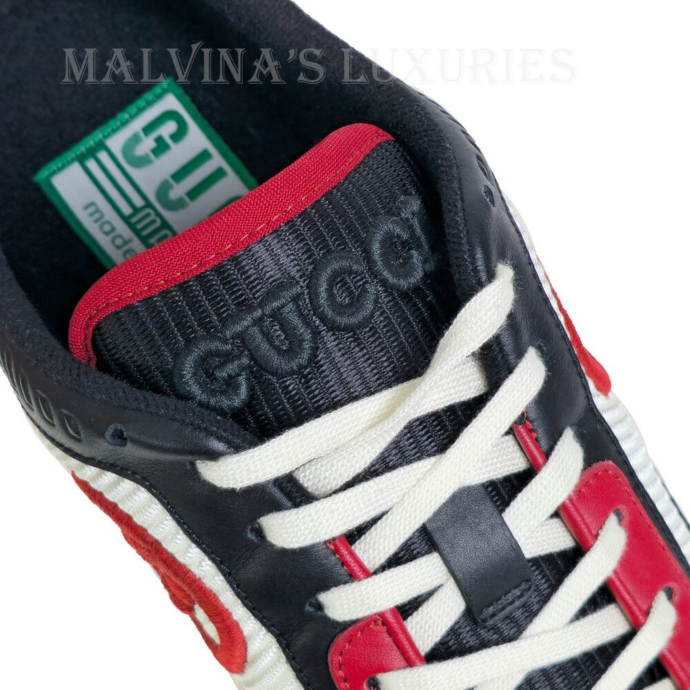 GUCCI SNEAKERS MENS MAC 80 EMBROIDERED SHOES w LOGO sz 7.5G US 8 - Picture 13 of 14